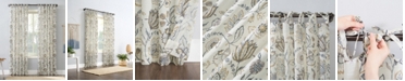 No. 918 Marita Folk Floral Sheer Tie Top Curtain Panel Collection